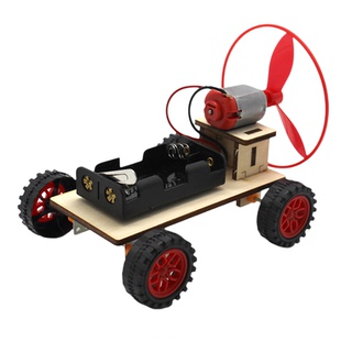 快速风力车2号螺旋桨马达驱动diy手工自制组装电动小赛车教具材料