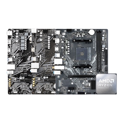 AMD R5 5500 5600 5700X华硕B550M技嘉A520铭瑄微星擎主板CPU套装