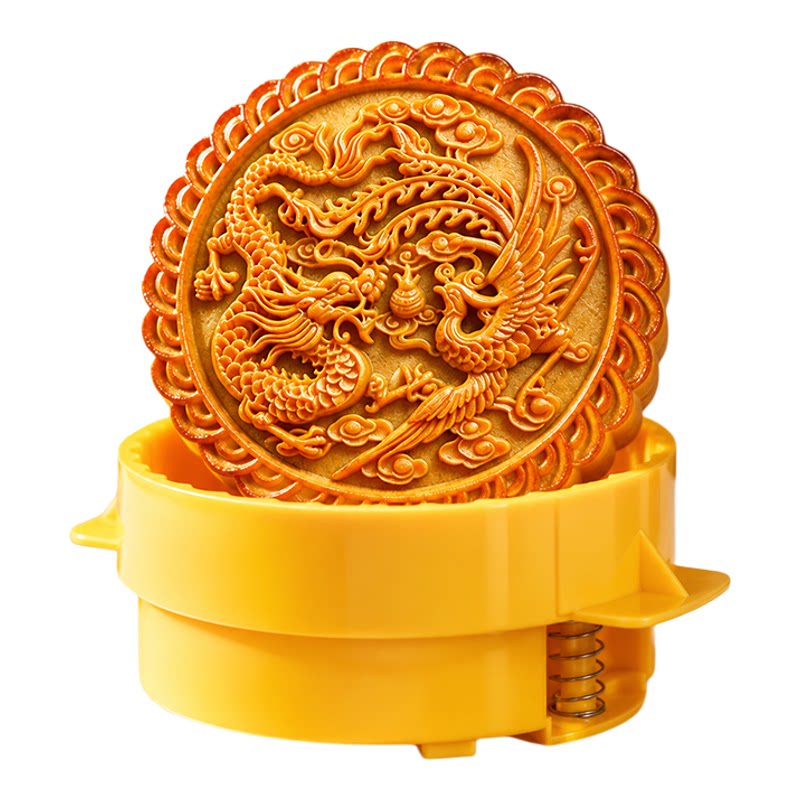 中式大月饼模具大月饼模具手压式家用食品级手工传统糕点磨具烘焙