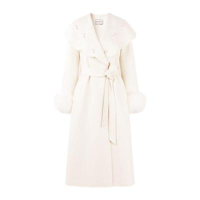 MISSCOCOON绵羊毛长袖毛呢外套