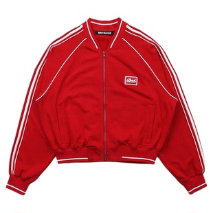 badblood韩国美式复古潮牌男女同款外套夹克运动棒球服2025春款