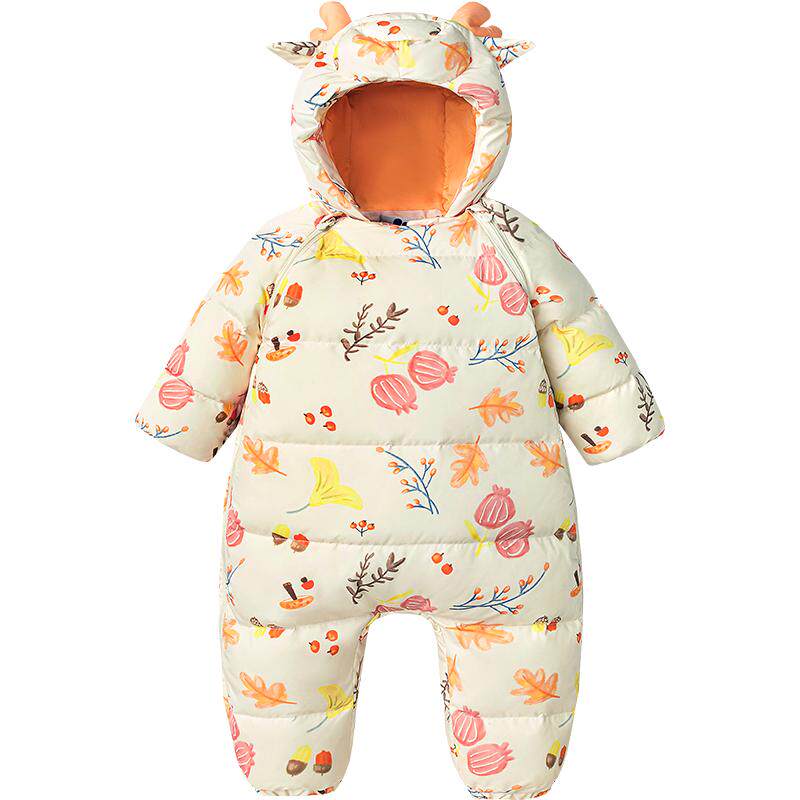 【三防】迷你巴拉巴拉羽绒连体衣婴儿衣服宝宝萌趣爬服加厚新款