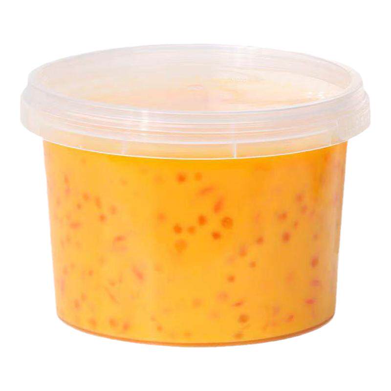 圆形一次性餐盒锁扣可微波甜品碗