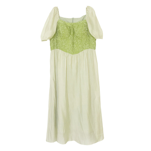 【自制款】现货~岛屿森林 带胸垫大码胖mm法式复古浪漫连衣裙夏季