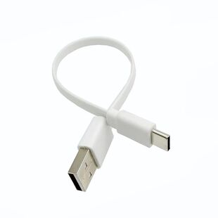 20cm扁线2A面条线USB Typec充电线 micro USB安卓快充充电线适用华为小米三星移动电源耳机音箱USB-C充电线