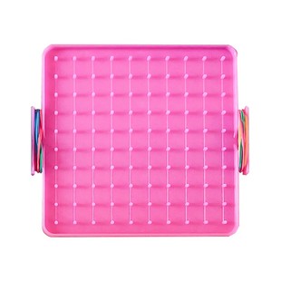 小学数学钉子板几何图形教具一二四五年级小学生多功能勾钉板形状