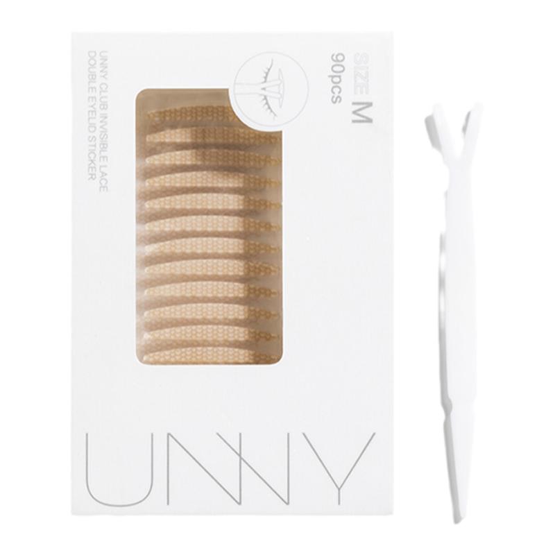 unny双眼皮贴女蕾丝持久隐形自然雾面哑光肿眼泡专用定型化妆师款