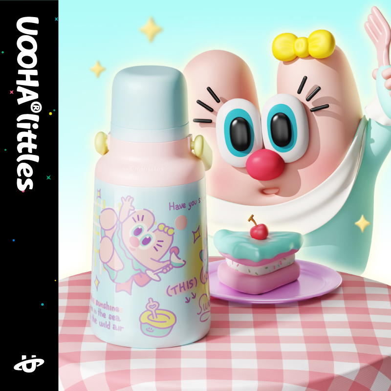 uooha悠悠桶披荆斩棘联名款保温杯大容量304不锈钢陶瓷内胆高颜值