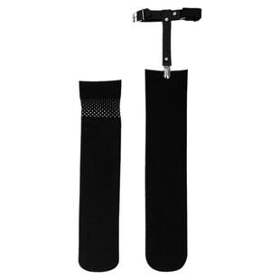 渔网袜jk腿环中筒袜子女春秋款小腿袜黑色袜夹长筒袜夏季薄款辣妹