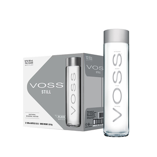 VOSS芙丝挪威进口天然泉水800ml*12瓶高端玻璃瓶饮用水