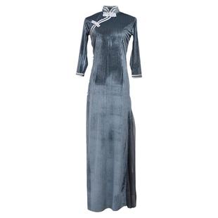 渔光曲旗袍舞蹈演出服永不消逝的电波舞剧晨光曲春晚同款表演服装