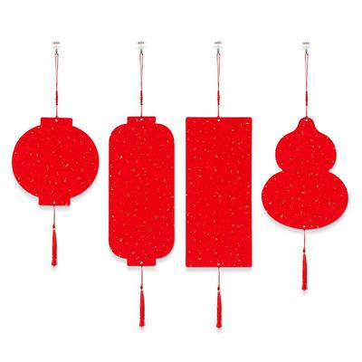 宫廷迷你福卡小挂件手写福字红纸