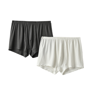 A类 两条装 50支兰精莫代尔青少年大码平角内裤 男童底裤 四季款