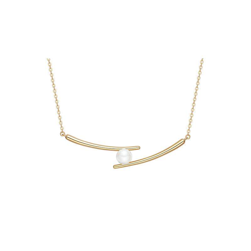 【自营】HEFANG Jewelry/何方珠宝爱心碱水结项链 优雅趣味送女友