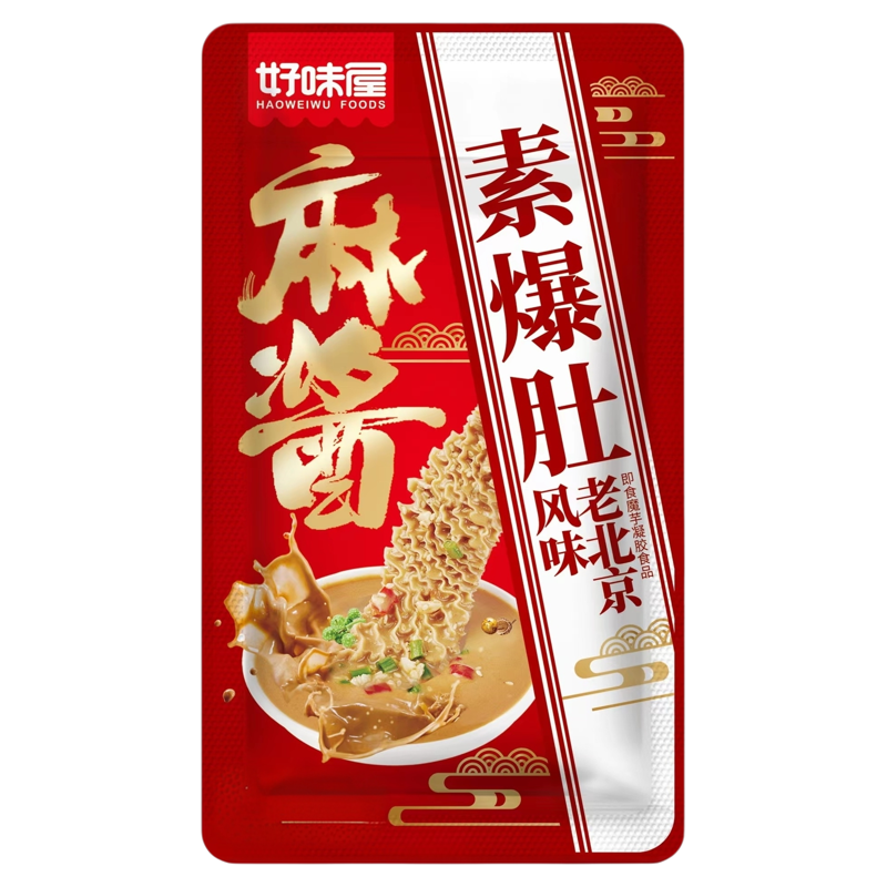 好味屋麻酱素爆肚即食魔芋老北京风味素爽脆毛肚零食品小吃湖南
