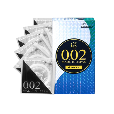 日本本土捷古斯JEX超薄002非乳胶0.02无色无味聚氨酯避孕套6只