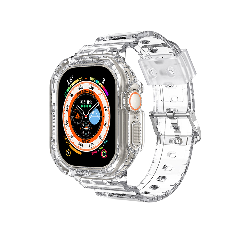 匠戴适用iwatch8苹果S7手表S8表带applewatch7冰川S6新款S10SE高级6一体全包10男女运动3代ultra智能