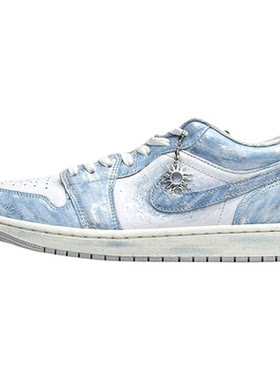 球鞋定制Nike Air Jordan1AJ1亚特兰蒂斯之心 美式街头复古篮球鞋