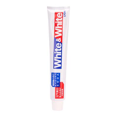 WHITE狮王牙膏美白，去牙渍是