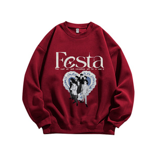 BTS韩男团Kpop爱豆粉丝应援周边印花高街重磅纯棉卫衣服男女同款