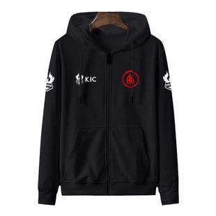 AG超玩会战队服KIC夺冠军王者游戏纪念开衫卫衣男女拉链连帽外套