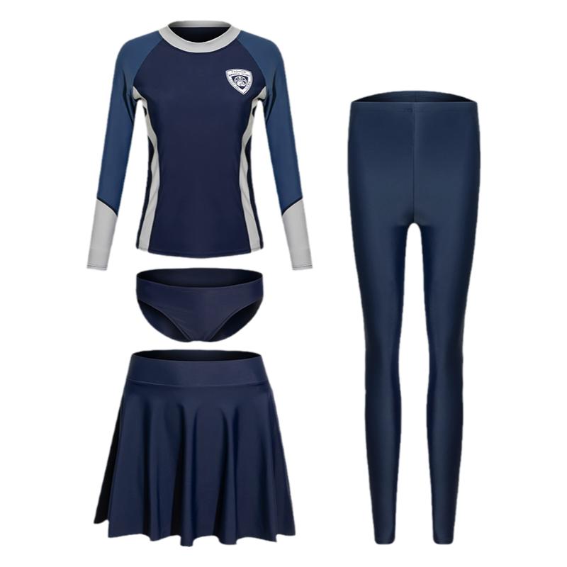 温暖海岸游泳衣女分体裙式潜水服