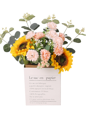 向日葵仿真花假花牡丹摆设装饰花