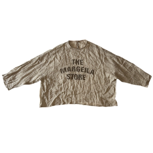 独特漂亮苎麻小衫套头衬衫女款2026新款字母宽松薄款春季洋气上衣