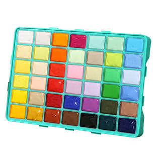 青竹大师水粉颜料套装美术生专用果冻丙粉42色80ml盒装画室集训学生艺考绘画工具全套色彩旗舰线下同款