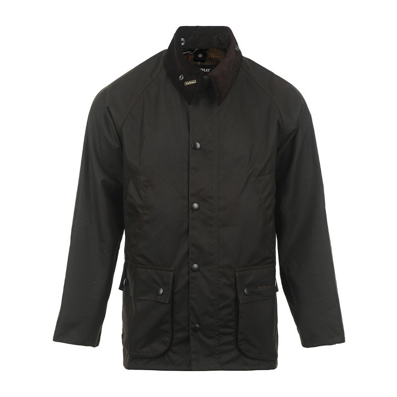 【自营】BARBOUR26ss新品纯色翻领英伦复古宽松休闲油蜡夹克外套
