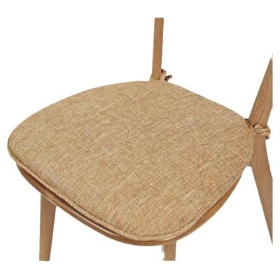 坐垫餐椅垫马蹄椅子餐桌垫马蹄形椅垫四季棉麻家用原木风实木座垫