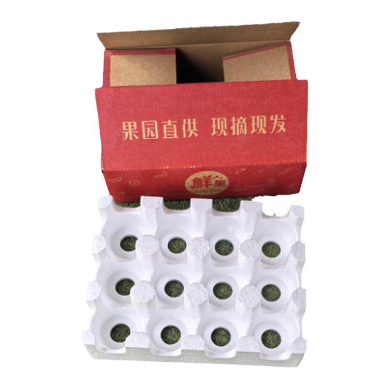 通气抗压水果泡沫托5斤防震箱