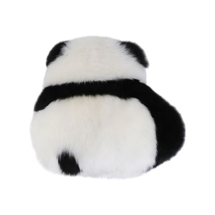 Texdream态度|真羊毛 萌兰花花同款熊猫抱枕公仔可爱靠垫沙发坐垫