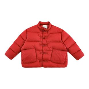 幼悠男童2025新款国潮新中式立领羽绒服冬季加厚保暖杜邦三防外套