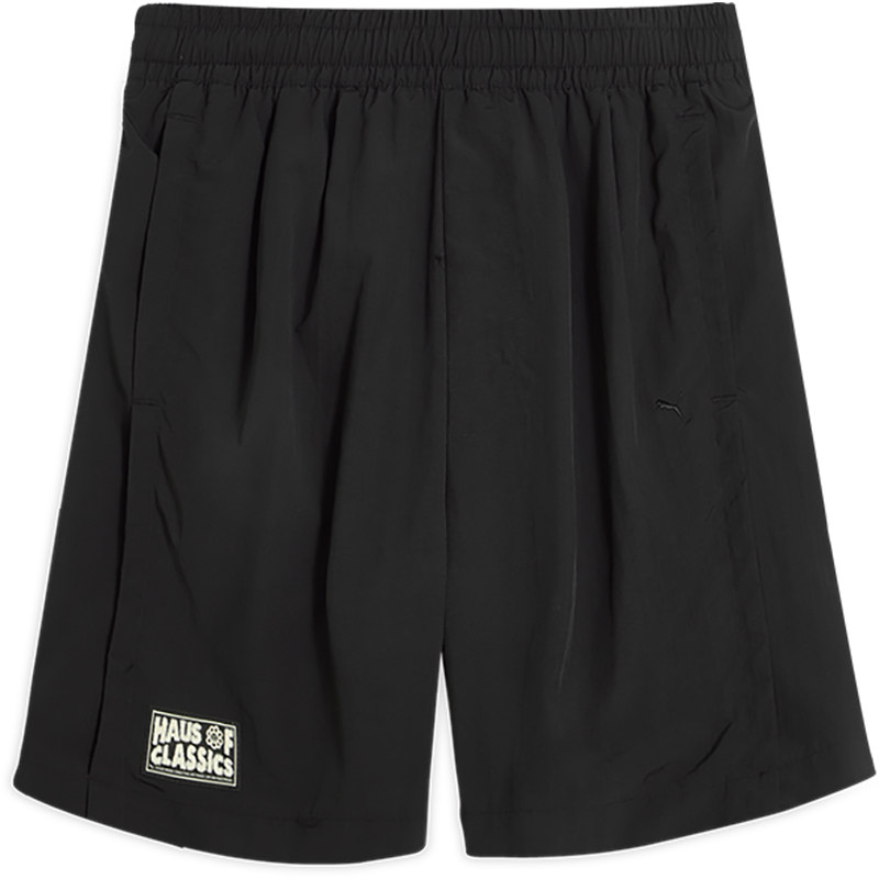Puma/彪马正品夏季男女廓形徽章抽绳经典休闲松紧短裤631563-01