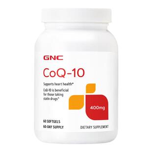 GNC健安喜辅酶Q10软胶囊400mg60粒COQ10强健心肌心脏备孕线粒体