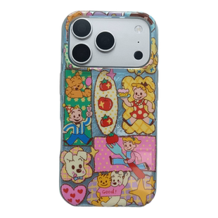 ins风卡通可爱原田治适用苹果17Pro手机壳有趣的网红iphone16promax新款14保护套15Pro女款16全包16Pro防摔17