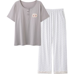 思莉太太莫代尔棉夏季女睡衣套装
