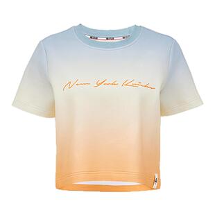 25夏季新品 NBA ATELIER女士尼克斯队空气层圆领短袖渐变T恤