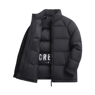 杉杉官方羽绒服男款鸭绒保暖2025冬季新款立领加厚外套休闲夹克