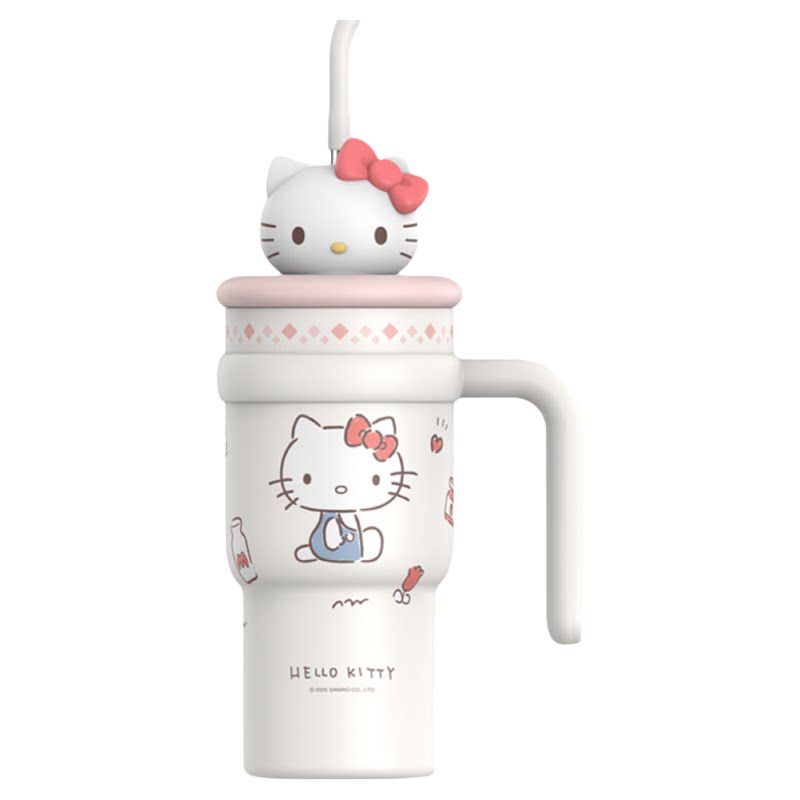 HelloKitty可爱吸管保温杯送闺蜜