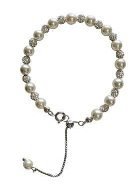 nicedream锆石珍珠精致串珠手链