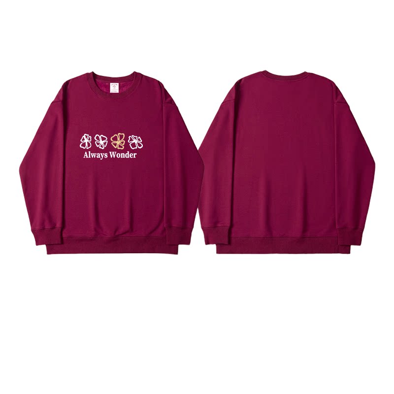Lingorm邝玲玲同款宽松圆领卫衣