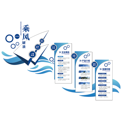 3d立体企业设计员工风采墙壁标语