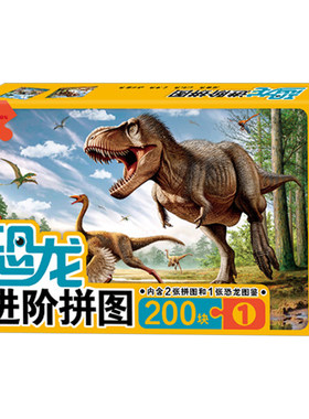 200片霸王龙进阶拼图3D立体图案