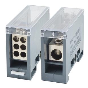 多用途接线端子导轨电线分线器并一进一四六出配电箱大功率分线盒