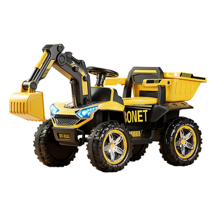 挖掘机玩具车可坐人男孩小孩遥控电动挖挖机大号超大型工程挖土车