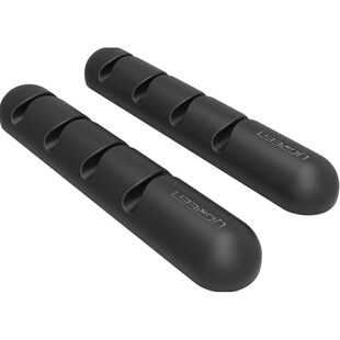 绿联数据线桌面理线器收纳充电线固定卡扣器保护套耳机缠线绕线器床头整理夹集线器通用苹果iphoneX8Plus手机