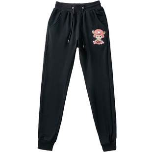 特大码女士运动裤加肥加大200斤胖子裤子宽松休闲裤加绒束脚卫裤