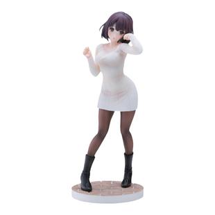 SEGA路人女主的养成方法 加藤惠毛衣 坐立fufu毛绒玩偶 手办正版